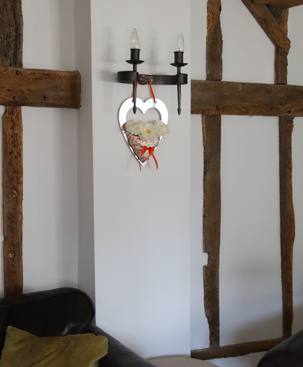 Decorative Metal Heart in the home