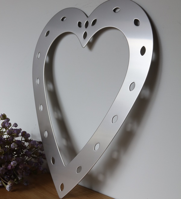 Stainmess Steel Satin Heart