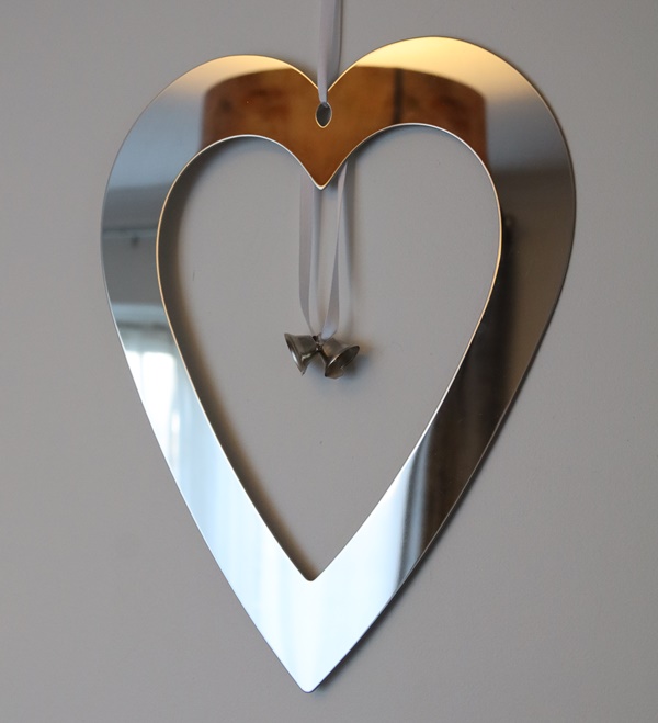 Stainmess Steel Mirror Polished Heart