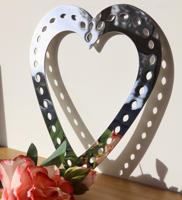 Stainless Steel Mirrored Heart