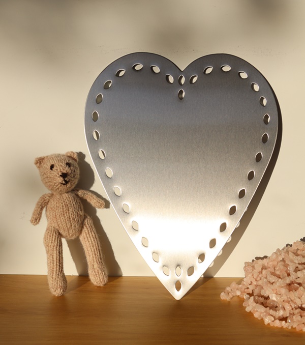 Stainless Steel Pressed Heart