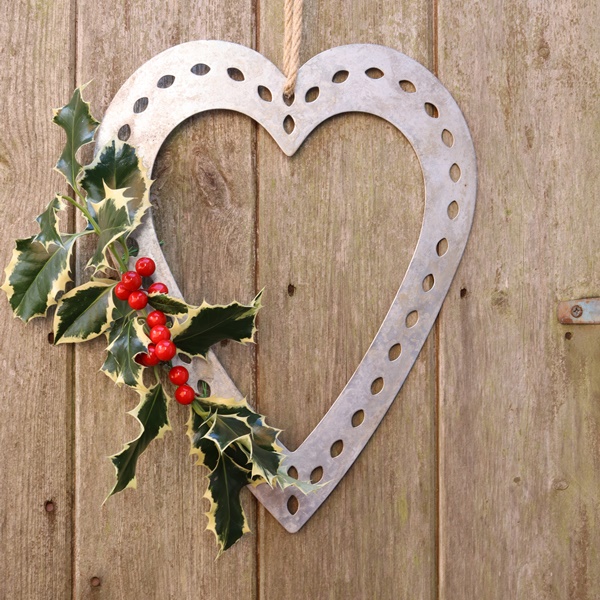 Metal Heart in garden