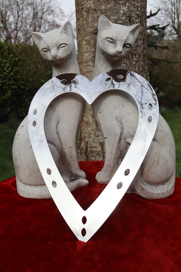 Mirror Polished Stainless Steel Heart